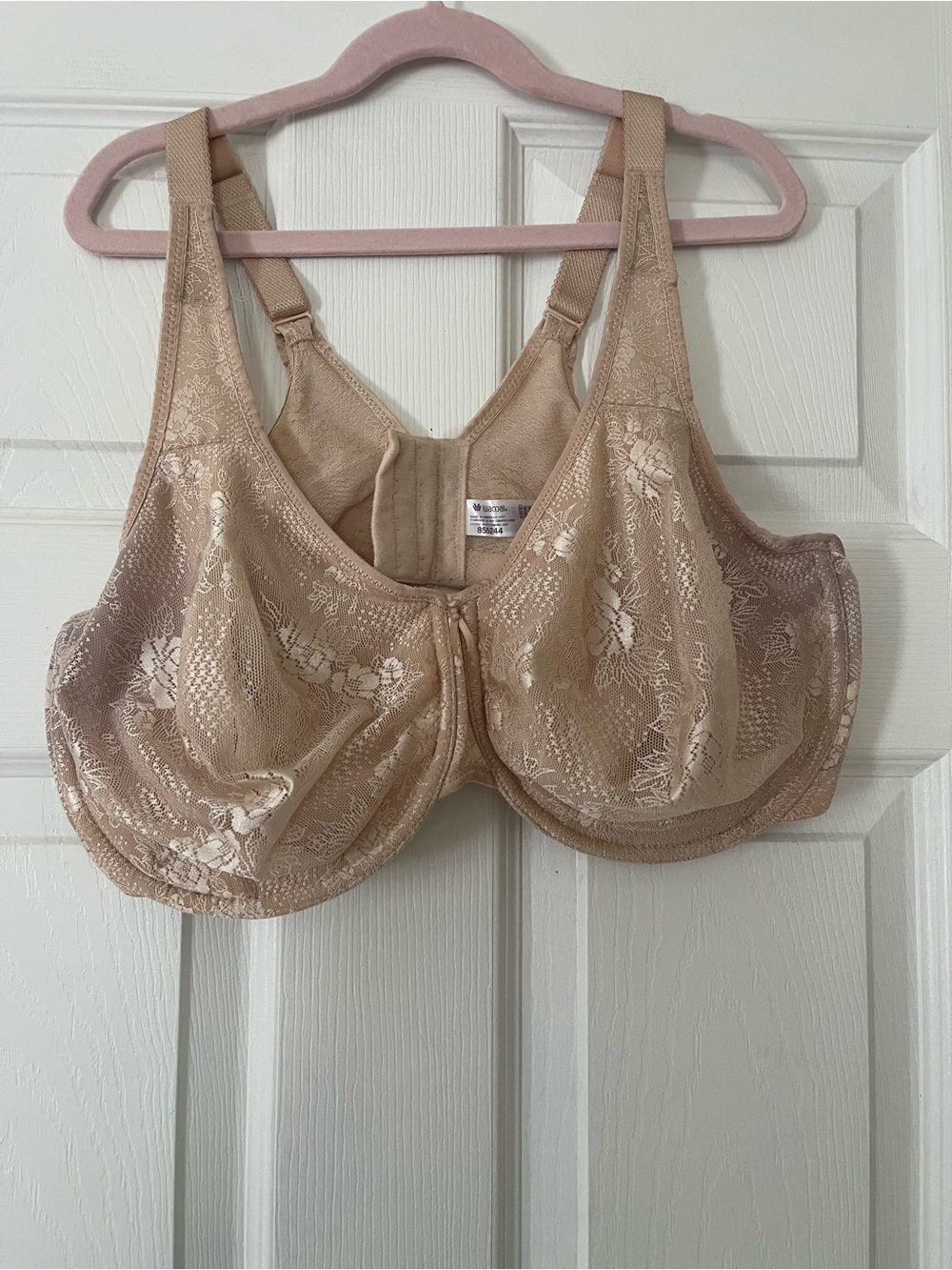 Wacoal Beige Lace Full-Coverage Underwire Bra lace nude 44DD
